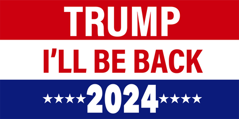 Trump I'll Be Back 2024 100% Cotton Velour Beach Towels 30" x  60" (Case of 12) #0359