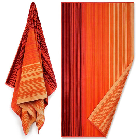 Jacquard Reversible Premium Velour Towel 34" x 64" 100% Cotton (Case of 12)