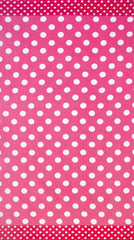 12 Dots & Dots Pink 100% Cotton Terry Velour 40"x 72" Beach Towel