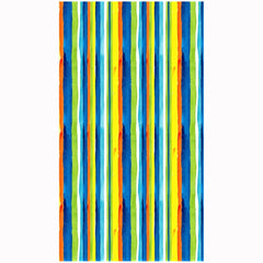 12 Painted Vertical Stripes 100% Cotton Terry Velour 40"x 72" Beach Towel