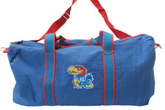 Kansas Jayhawks Canvas Duffle Bag 22" x 5" x 14"