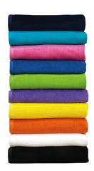 12 Terry Velour 100% Cotton Beach Towel 30" x 60"