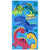 28" X 51" Dinosaurs Dino Party Velour Beach Towel 100% Cotton (Case of 24)