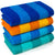 Two Color Cabana Stripes Terry Bath/Beach Towel 100% Cotton 30" X 60" (Case of 24)