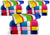 32x63 Terry Beach Towels Cotton Velour Maya Island Joy-Exclusive Multicolor, Cabana Stripe Beach & Pool Towel 14 lbs per doz, 100% Cotton (Full Case 24 Towels)