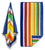 32x63 Terry Beach Towels Cotton Velour Maya Island Joy-Exclusive Multicolor, Cabana Stripe Beach & Pool Towel 14 lbs per doz, 100% Cotton (Full Case 24 Towels)