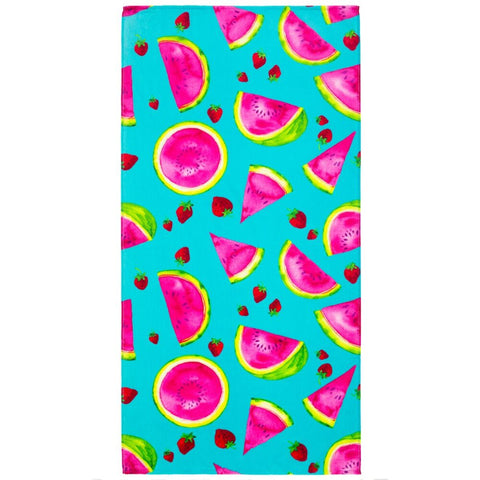 Watermelon Strawberries Velour Beach Towel 100% (CSPK 12 pcs)