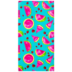 Watermelon Strawberries Velour Beach Towel 100% (CSPK 12 pcs)