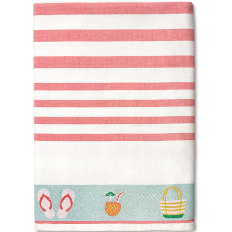 Vanguard Flat Woven Terry Jacquard Towel 100% Cotton 36" x 70" (Case of 12)