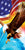 Patriotic Eagle 100% Cotton Velour Beach Towels 30" x 60" (Case of 12) #0058