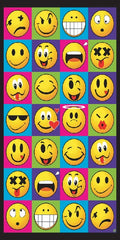 12 Smiley Faces Beach Towel 30 x 60 Inch #012