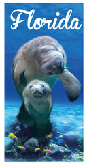 12 Florida Manatees Beach Towel 30 x 60 #0171-FL
