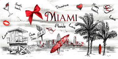 12 Miami Beach Classic Velour Beach Towel 30 x 60 #0205