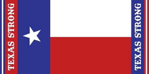 12 Texas Strong  Beach Towel 30 x 60 #0249