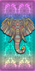 12 Head of the Tribe Velour Beach Towel 30 x 60 inch #0260