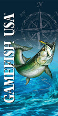 12 Navy Tarpon Beach Towel 30 x 60 #0271