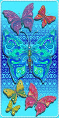 12 Butterfly World Beach Towel 30 x 60 #0280