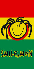 Smile Mon 100% Cotton Velour Beach Towels 30" x  60" (Case of 12) #0345