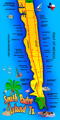 South Padre Island 100% Cotton Velour Beach Towels 30" x  60" (Case of 12) #034A