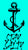 Stay Salty Anchor 100% Cotton Velour Beach Towels 30" x  60" (Case of 12) #0357
