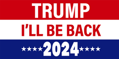Trump I'll Be Back 2024 100% Cotton Velour Beach Towels 30" x  60" (Case of 12) #0359