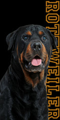 12 Rottweiler Beach Towel 30 x 60 #063-R