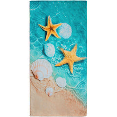 3D Shells 100% Cotton Velour Beach Towels 30"x 60" (Case of 12)