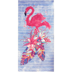New Painted Flamingo 100% Cotton Velour Beach Towels 30" x 60" (Case of 12)