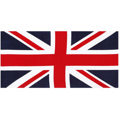 United Kingdom 100% Cotton Velour Beach Towels 30" x  60" (Case of 12)
