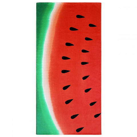 Watermelon 100% Cotton Velour Beach Towels 30"x 60" (Case of 12)