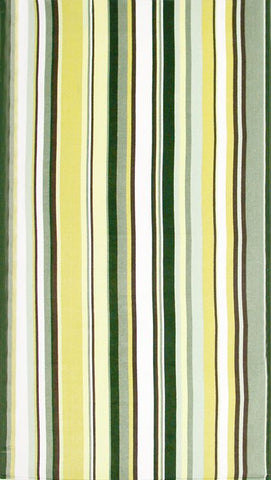 12 Stripes & Stripes Green 100% Cotton Terry Velour 40"x 72" Beach Towel