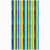 12 Painted Vertical Stripes 100% Cotton Terry Velour 40"x 72" Beach Towel