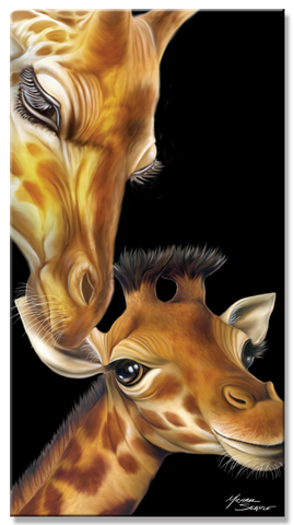 24 Mother & Baby Giraffe 30 x 60 Inch BT6662