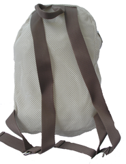 European Open Mesh with Silver Plated Zippers Backpack by Alan Stuart 11" X 15" x 5"