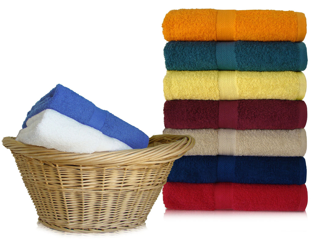 24 Bath Towels 24 x 48 Inch Combed Cotton – JBK Towel World