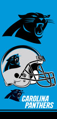 12 Carolina Panthers Double Covered Beach Towel 28" x 58" #9110018