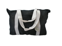 European Nylon Open Mesh Tote Bag by Alan Stuart, NY 21" x 13.5" x 5" Color Navy