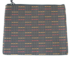 Wefted Weave by Alan Stuart, NY Small Flat Cosmetic Bag 5.25" x 4"