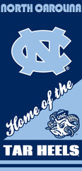 North Carolina Tar Heels Velour Beach Towel