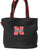 Nebraska Cornhuskers Large Mesh/Leather Tote Bag 14" x 4" x 13"
