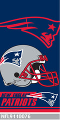 12 New England Patriots Double Covered Velour Beach Towel 28 x 58 Inch #9110076