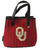 Oklahoma Sooners Mesh/Leather Purse Size 10"x 3" x 8" Creation by Alan Stuart