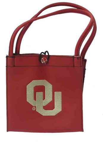 Oklahoma Sooners Small Leather Purse 7 x 6 x 7