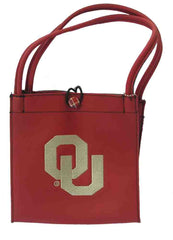 Oklahoma Sooners Small Leather Purse 7 x 6 x 7