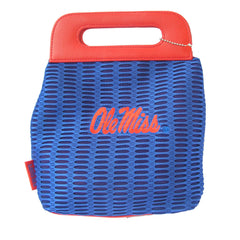 University of Mississippi Ole Miss Mesh/Leather Purse Size 9" x 2" x 9"