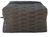 Wefted Weave Small Puff Cosmetic Bag by Alan Stuart, NY 6.25" x 4" x 4"