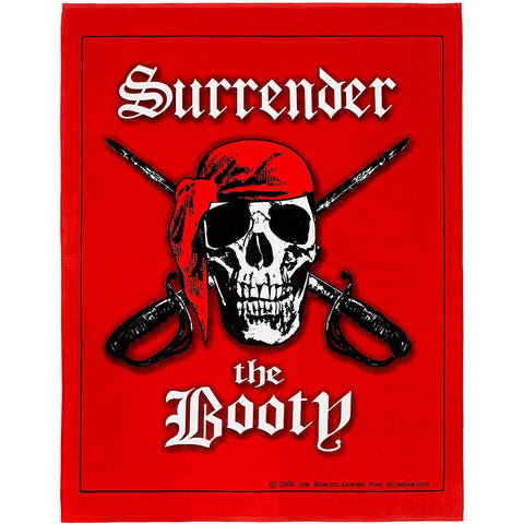Surrender the Booty 100% Cotton Velour Beach Blanket 54"x 68" (Case of 12)
