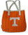 Tennessee Volunteers Mesh/Leather Purse Size 10" x 3" x 8" Creations by Alan Stuart