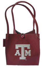 Texas A & M Aggies Small Leather Purse 9 x 3" x 9"