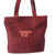 Virginia Tech Hokies Large Mesh/Leather Tote Bag 14" x 4" x 13"